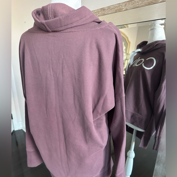 NWOT Calvin Klein Performance Funnel Neck Logo Sweat Shirt - Picture 7 of 10